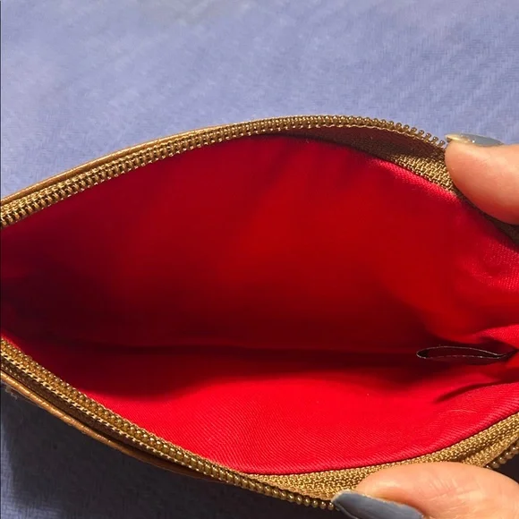 Dooney & Bourke Tan Leather Pouch - Picture 3 of 3